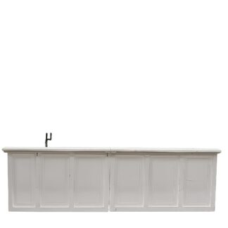Bar wit 4x0.8m met tap en spoelbak