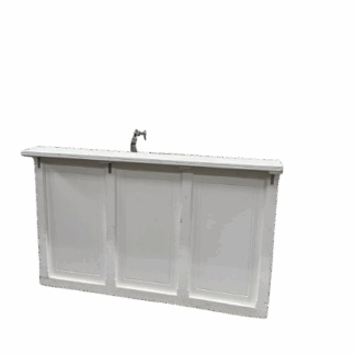 Bar wit 2x0.8m met tap en spoelbak