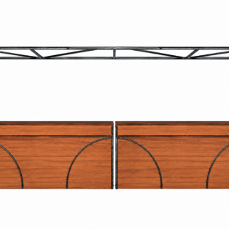 Bar Industrial 4x0.8m met balie
