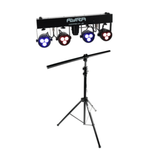 Lichtset met 4 Spots op statief