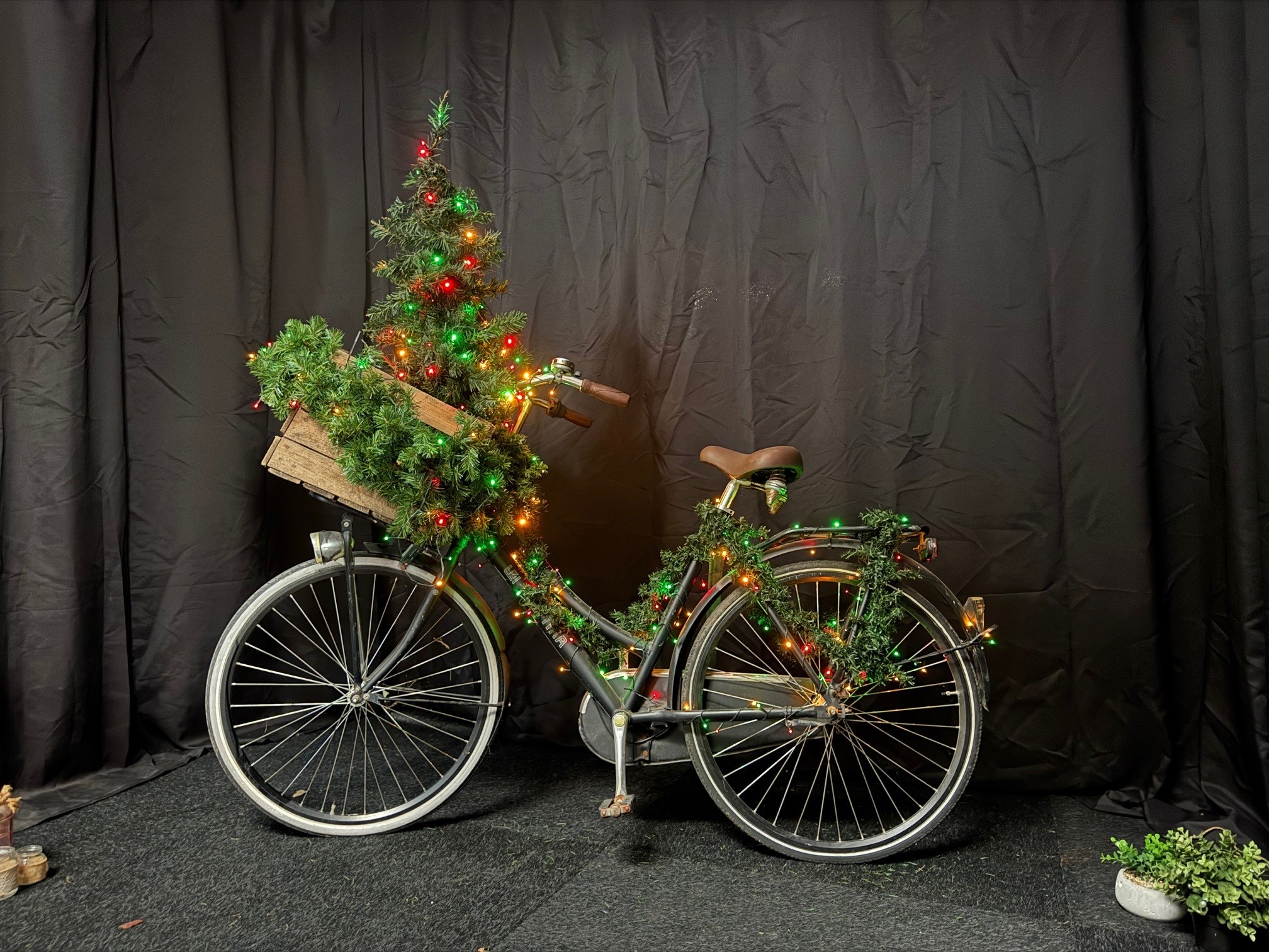 Kerst fiets (decoratie) - Afbeelding 2