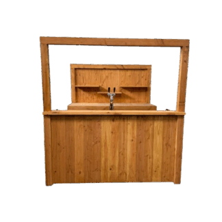 Douglas bar "Marc" 4 mtr. met tap, spoelbak en achterkast